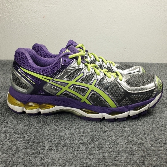Asics Gel Kayano 21 Womens 9 Running Shoes Athletic Trainers Sneakers Purple - Picture 1 of 13